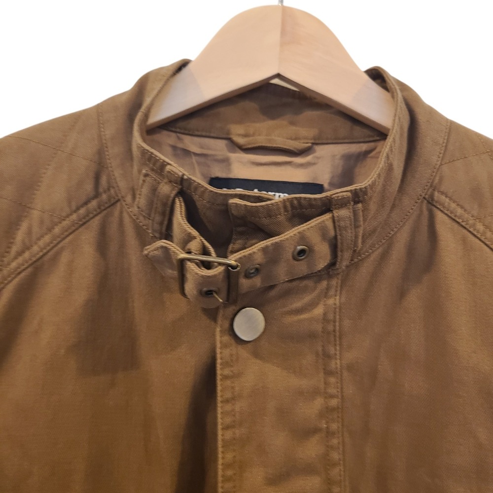 J. Peterman Brown Field Military Utility Barn‎ Chore Jacket Men's Medium Zip - Picture 3 of 11